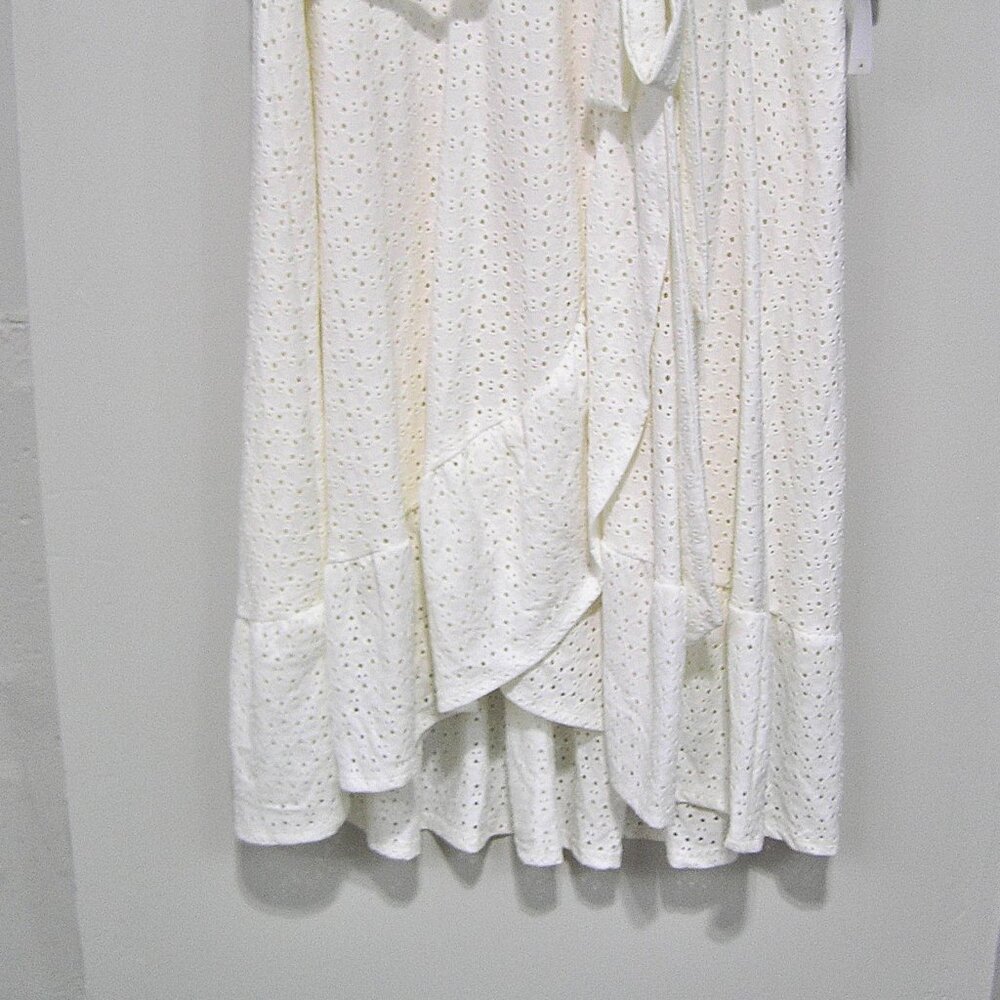 NWT White Eyelet Dress Faux Wrap Size 20W - Picture 10 of 15